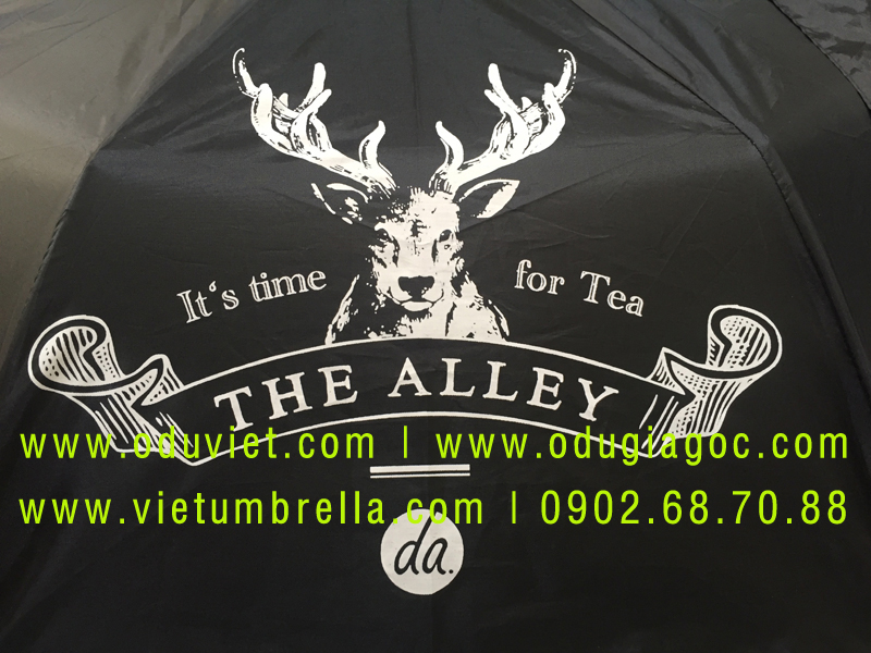 xưởng sản xuất ô dù cầm tay in logo quảng cáo